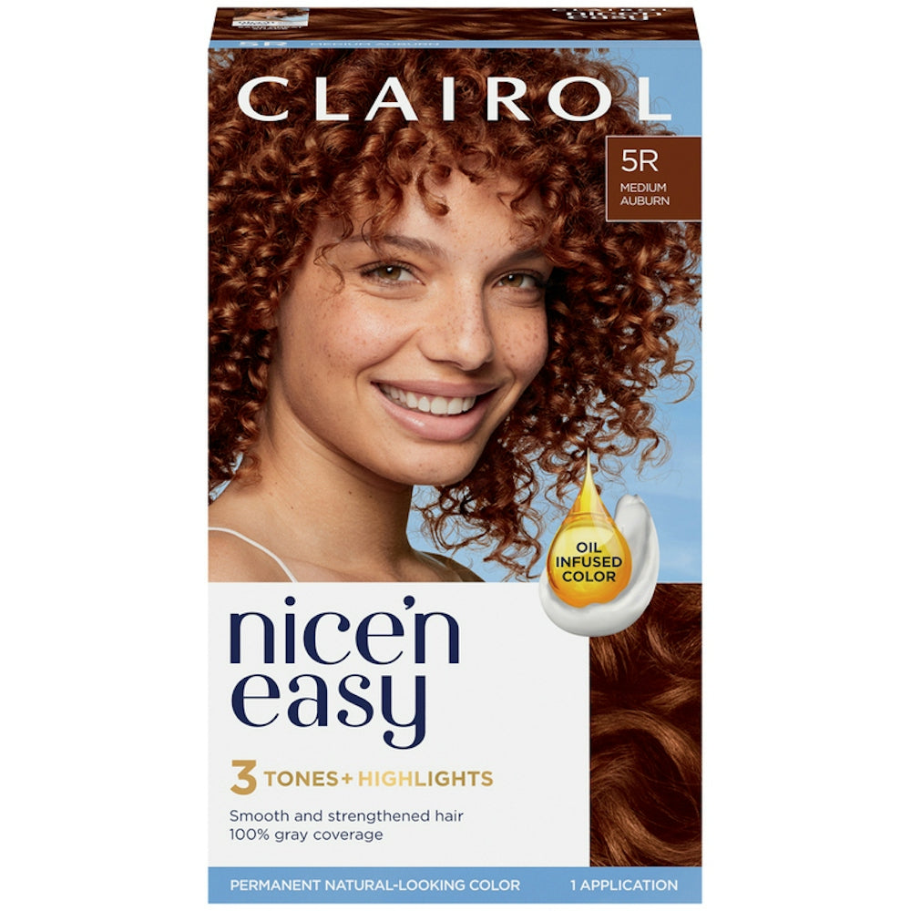 Clairol Nice 'N Easy Permanent Hair Color, 5R Medium Auburn Hair Color Pasteur Pharmacy Default Title