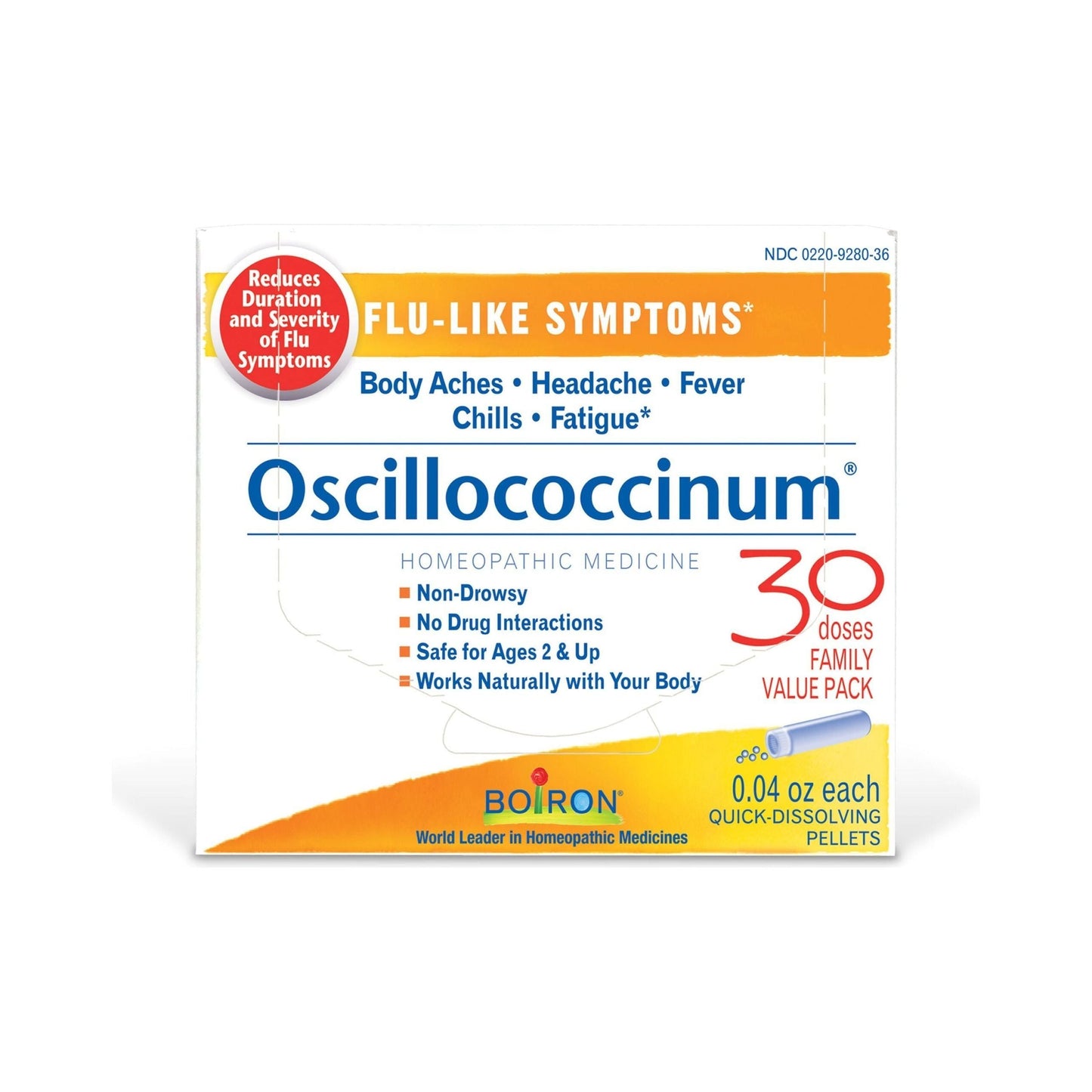 Boiron Oscillococcinum Flu-Like Symptom Relief 30 Ct Flu Symptom Relief Pasteur Pharmacy