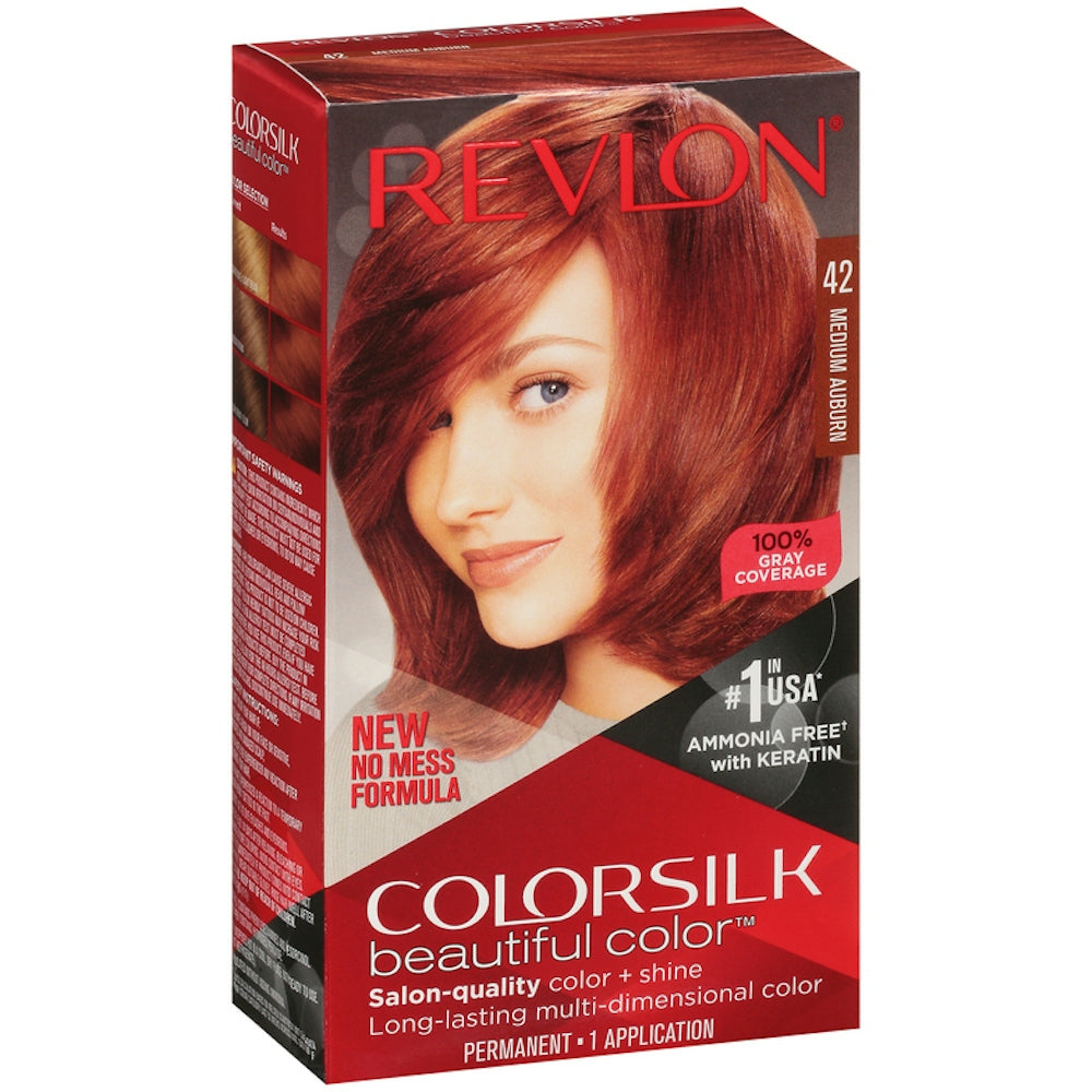 Revlon Colorsilk Beautiful Color Medium Auburn 42 Permanent Hair Color 1Ea Hair Color Pasteur Pharmacy