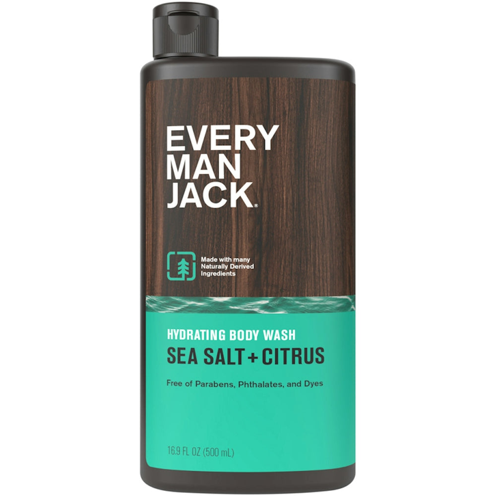 Every Man Jack Hydrating Sea Salt + Citrus Body Wash 16.9 Fl Oz Body Wash Pasteur Pharmacy