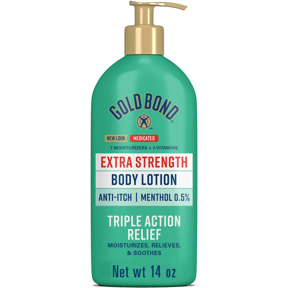 Gold Bond Body Lotion, Extra Strength, Anti Itch 14 Oz Lotion & Moisturizer Pasteur Pharmacy