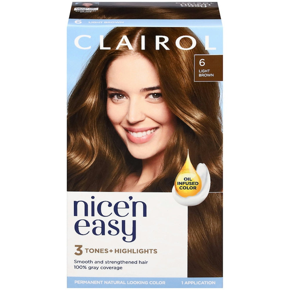 Clairol Nice 'N Easy 6 Light Brown Permanent Hair Color Hair Color Pasteur Pharmacy Default Title