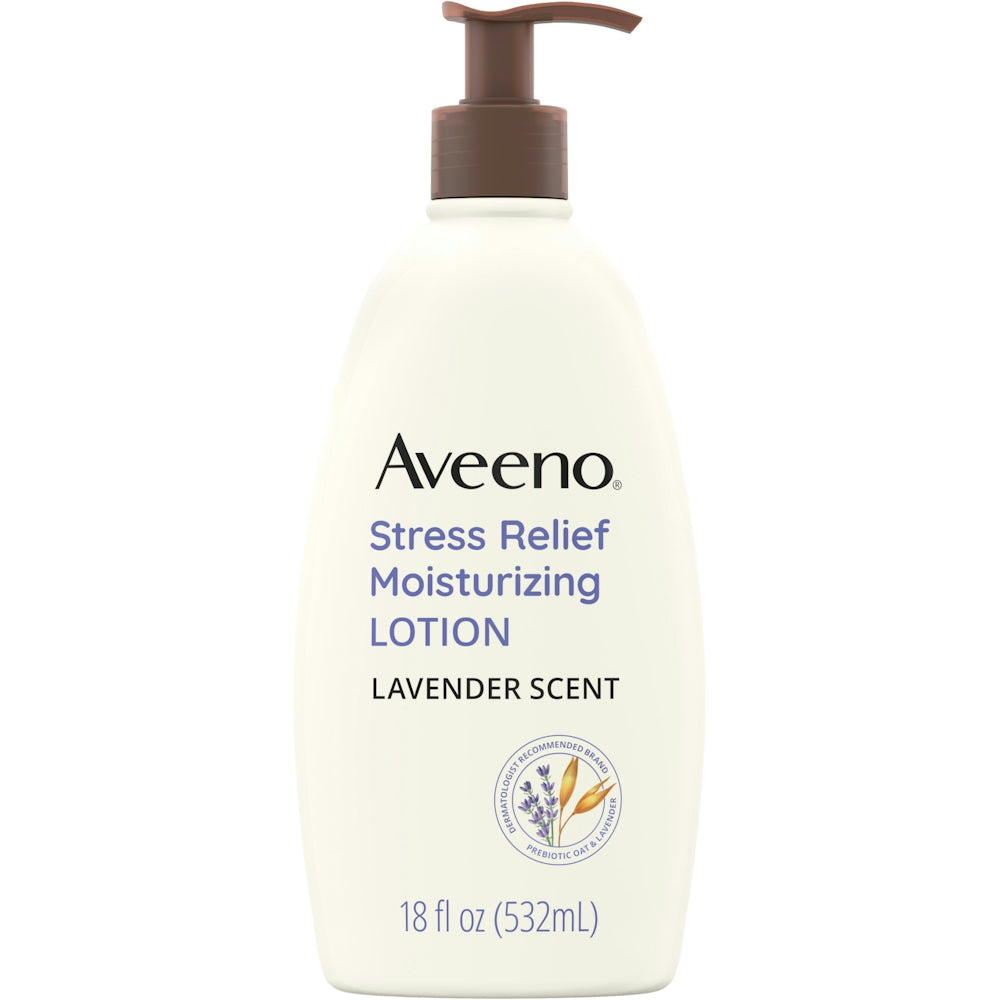 Aveeno Lavender Scent Stress Relief Moisturizing Lotion, 18 Fl Oz Lotion & Moisturizer Pasteur Pharmacy