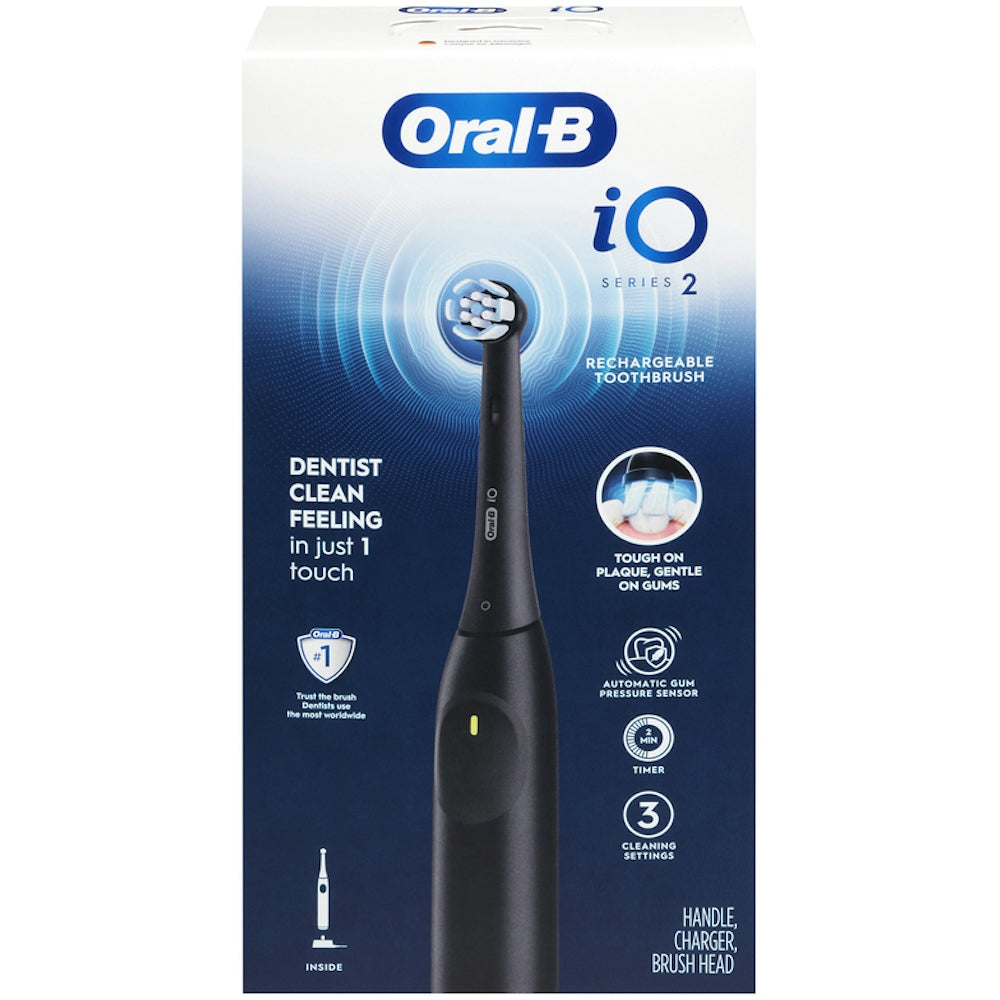 Oral-B iO Rechargeable Electric Powered Toothbrush, Night Black Toothbrushes Pasteur Pharmacy