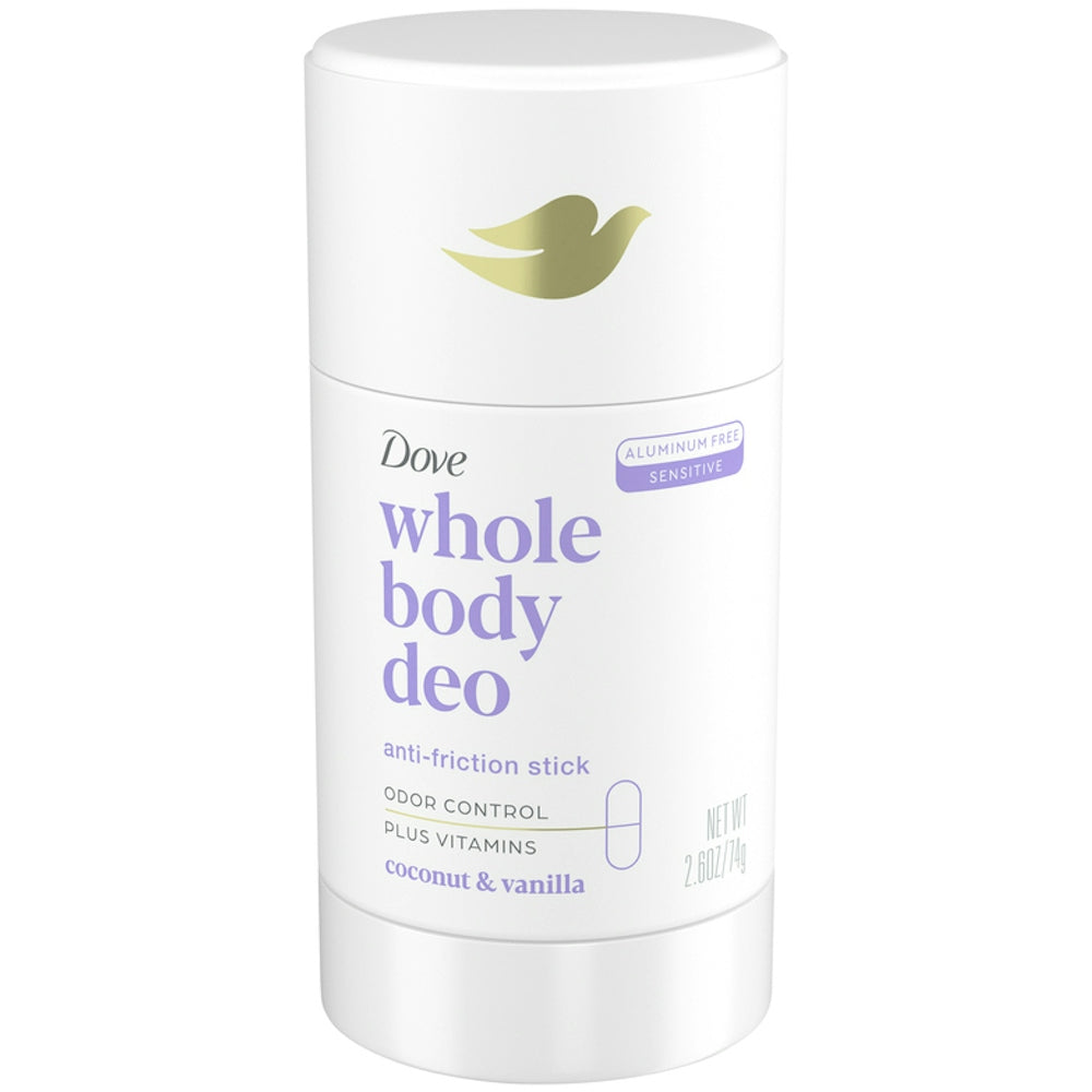 Dove Whole Body Deodorant Stick, Coconut & Hydrating Vanilla, 2.6 oz - Aluminum-Free Deodorant Pasteur Pharmacy