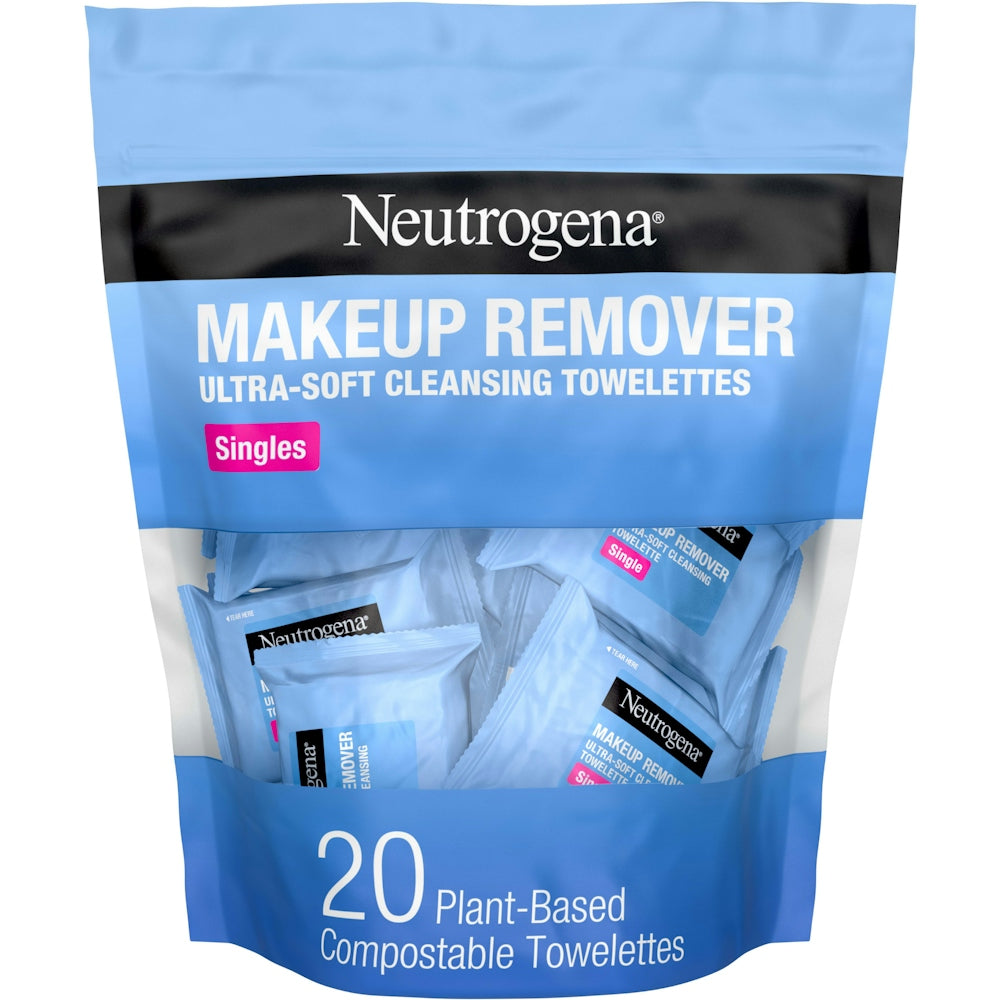 Neutrogena Makeup Remover Wipes, Individually Wrapped Daily Face Wipes For Waterproof Makeup, Travel & On-the-Go Singles Makeup Removers Pasteur Pharmacy