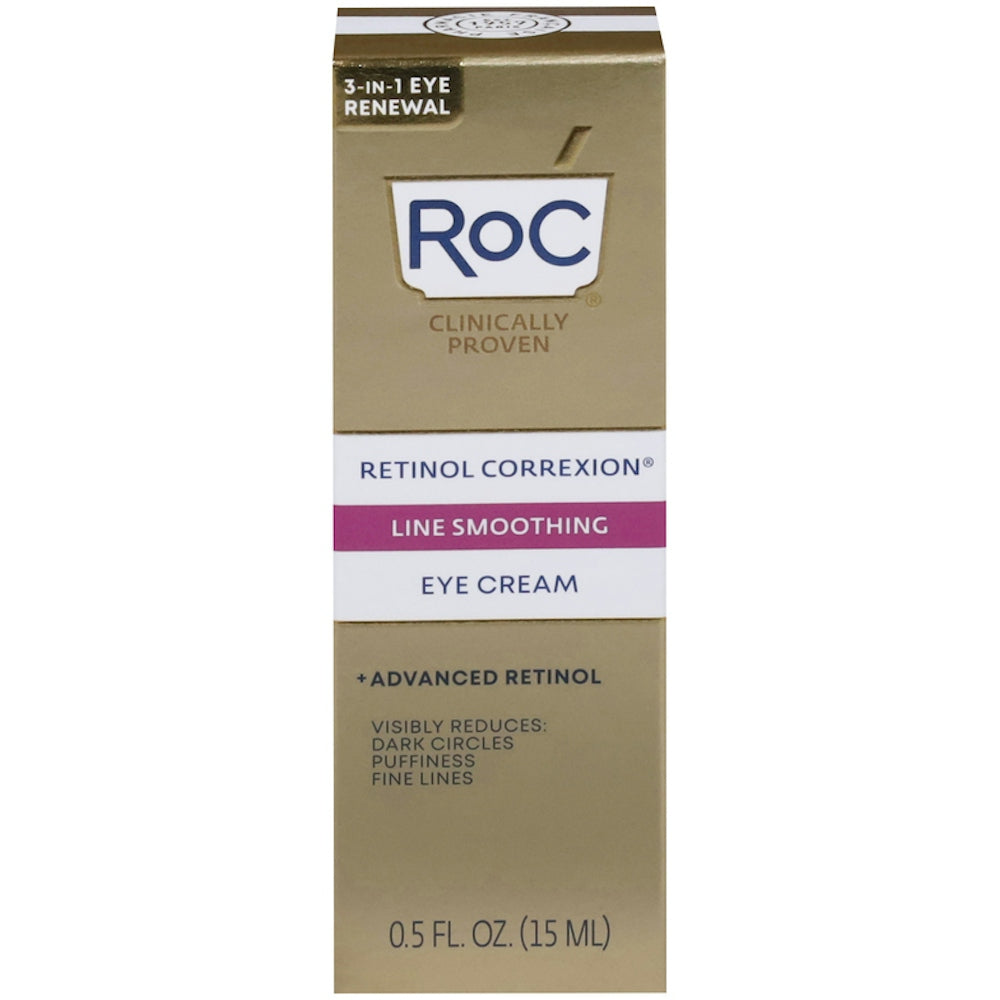 RoC Retinol Correxion Line Smoothing Anti-Aging Wrinkle Eye Cream For Dark Circles & Puffy Eyes Eye Cream Pasteur Pharmacy