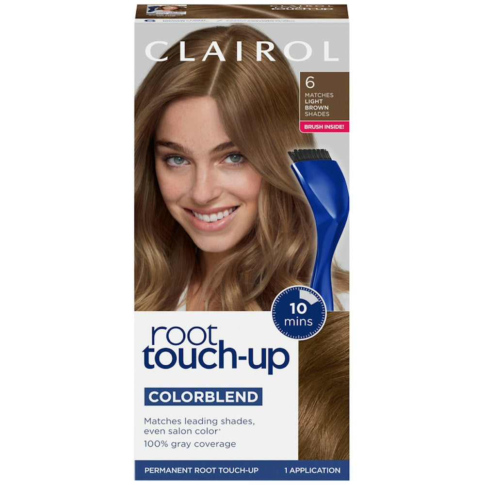 Clairol Nice N Easy Root Touch Up Permanent Hair Color, 6 Light Brown Hair Color Pasteur Pharmacy