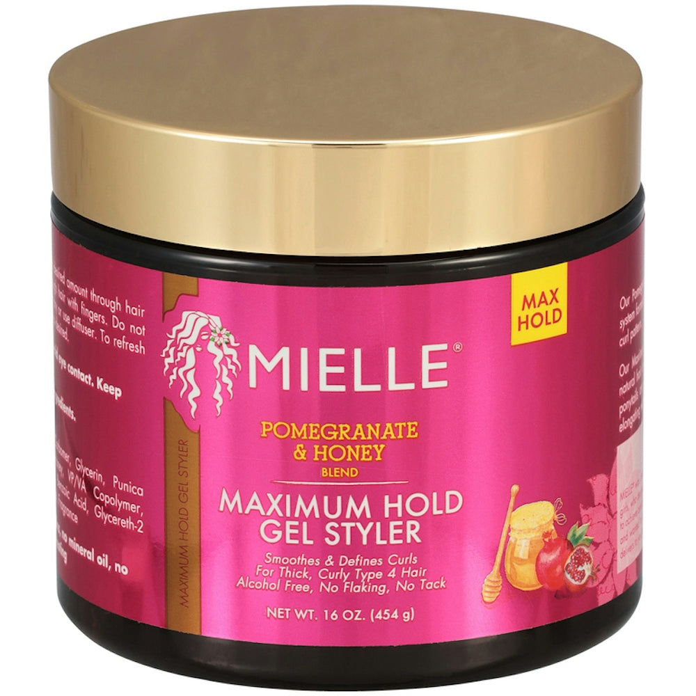 Mielle Organics Pomegranate & Honey Maximum Hold Gel Styler 16Oz Honey Pasteur Pharmacy