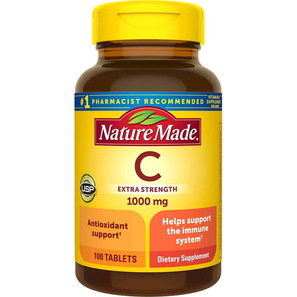 Nature Made Vitamin C, Extra Strength, 1000 Mg, Tablets Vitamins & Supplements Pasteur Pharmacy
