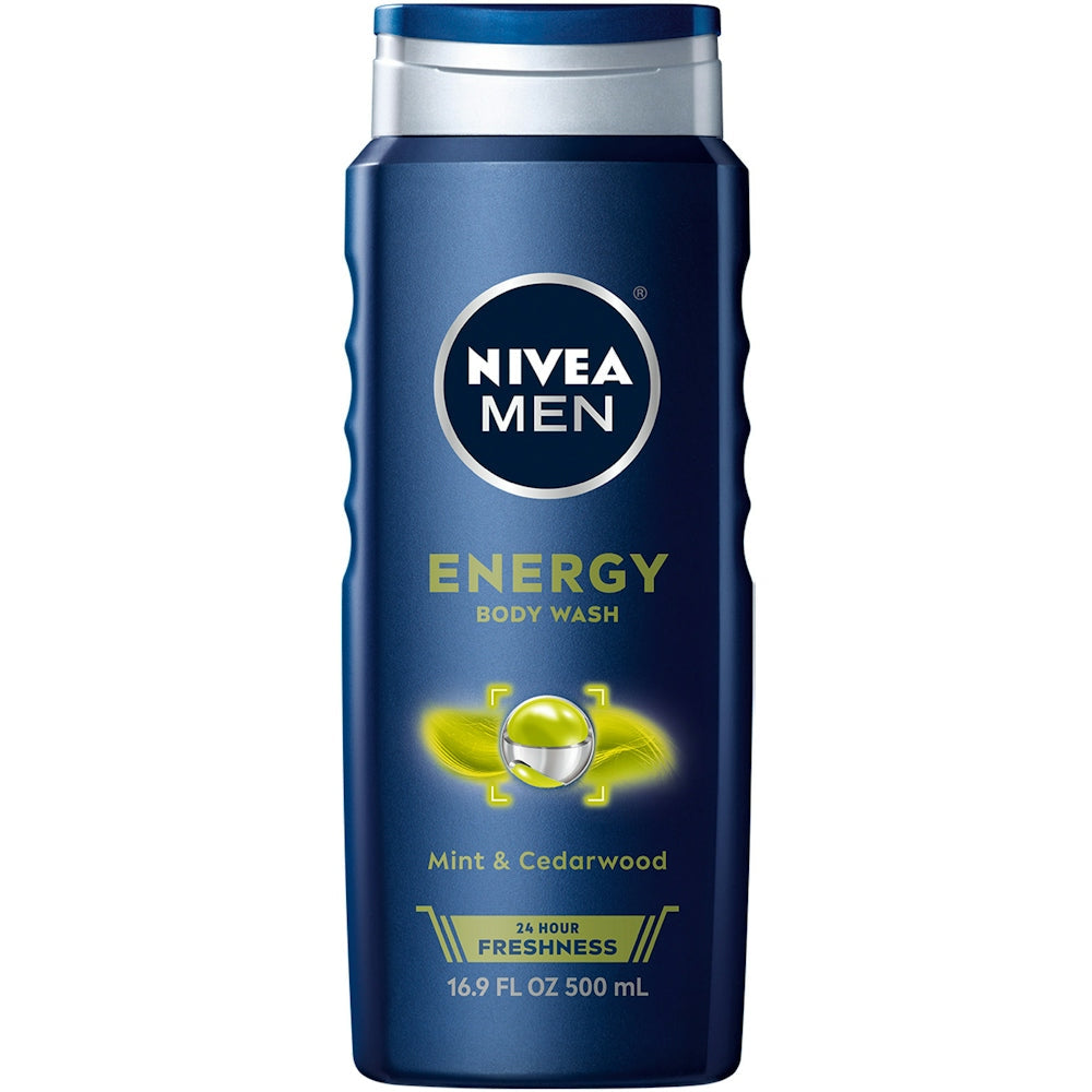 Nivea For Men Body Wash, 3 In 1, Energy Body Wash Pasteur Pharmacy