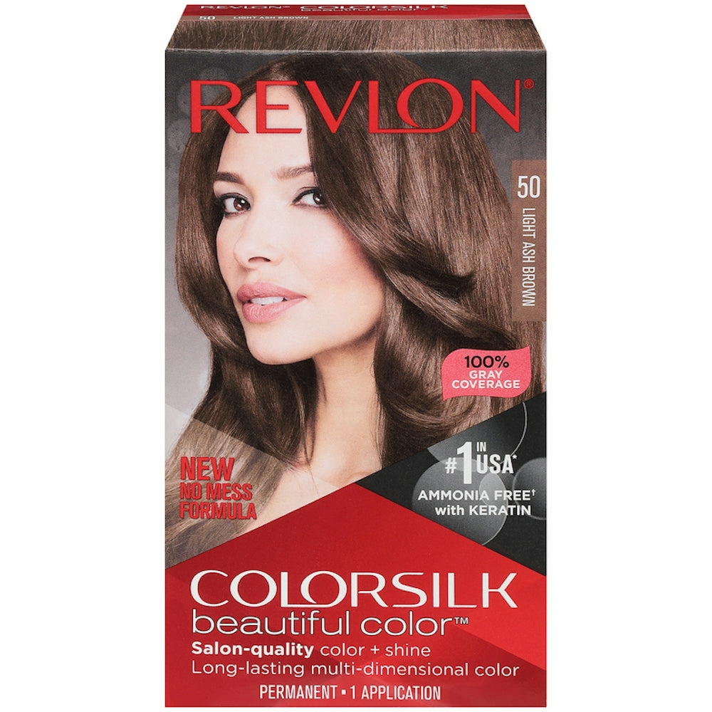 Coloration permanente Revlon Colorsilk Beautiful Color, 50 Châtain clair cendré