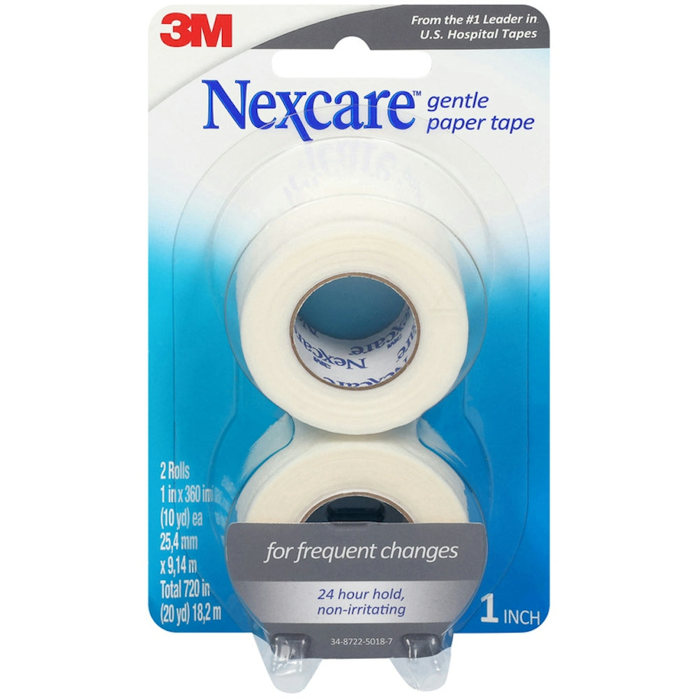 Nexcare 1 Inch X 10 Yards Gentle Paper First Aid Tape Rolls First Aid Pasteur Pharmacy