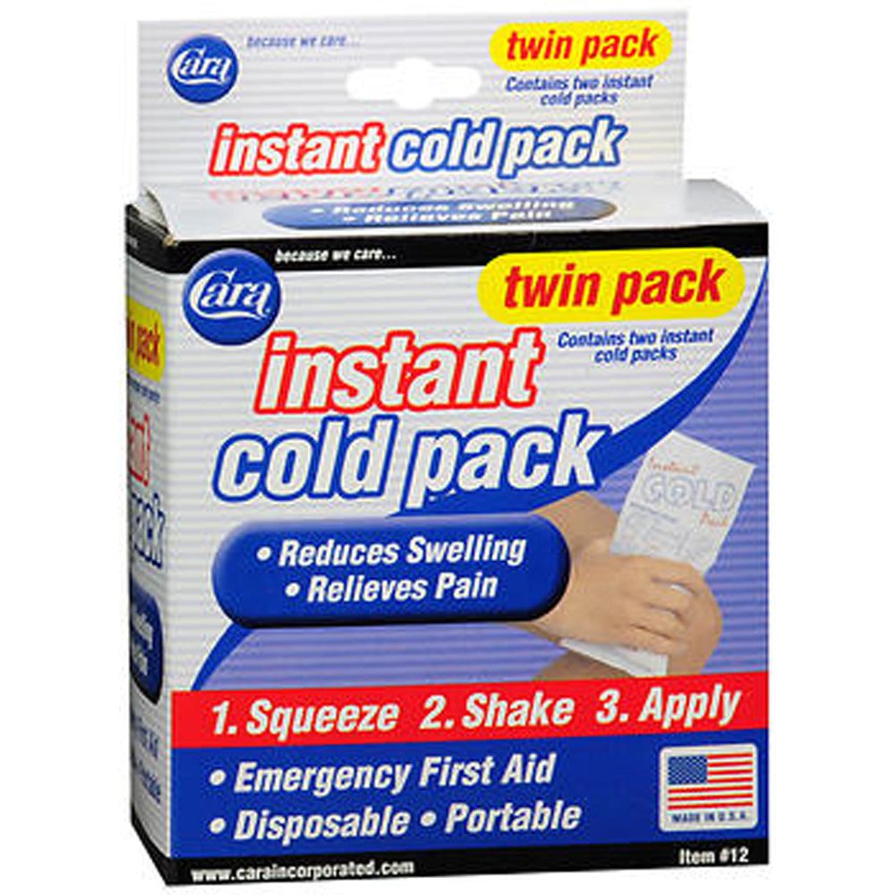 Cara Cold Pack, Instant, Twin Pack Hot & Cold Therapies Pasteur Pharmacy