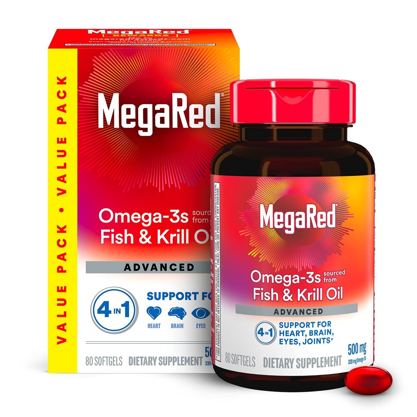 MegaRed® Advanced 4-in-1 Fish & Krill Oil (500 mg) Vitamins & Supplements Pasteur Pharmacy