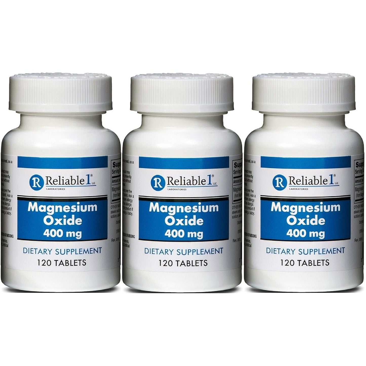 Reliable-1 Laboratories Magnesium Oxide – 400 mg (120 Tablets) Vitamins & Supplements Pasteur Pharmacy