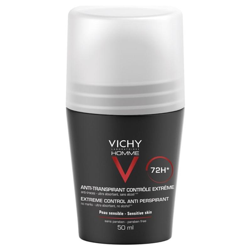 Vichy Homme 72 Hour Roll-on Deodorant For Sensitive Skin 50 Ml Deodorant Pasteur Pharmacy