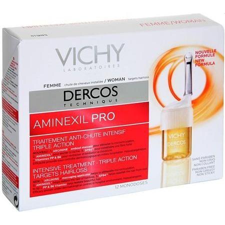 Vichy Dercos Aminexil Pro Traitement anti-chute femmes 18 monodoses