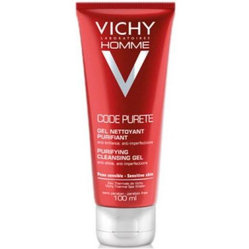 Vichy Homme Code Purete Purifying Gel Cleanser 100 ml Facial Cleanser Pasteur Pharmacy