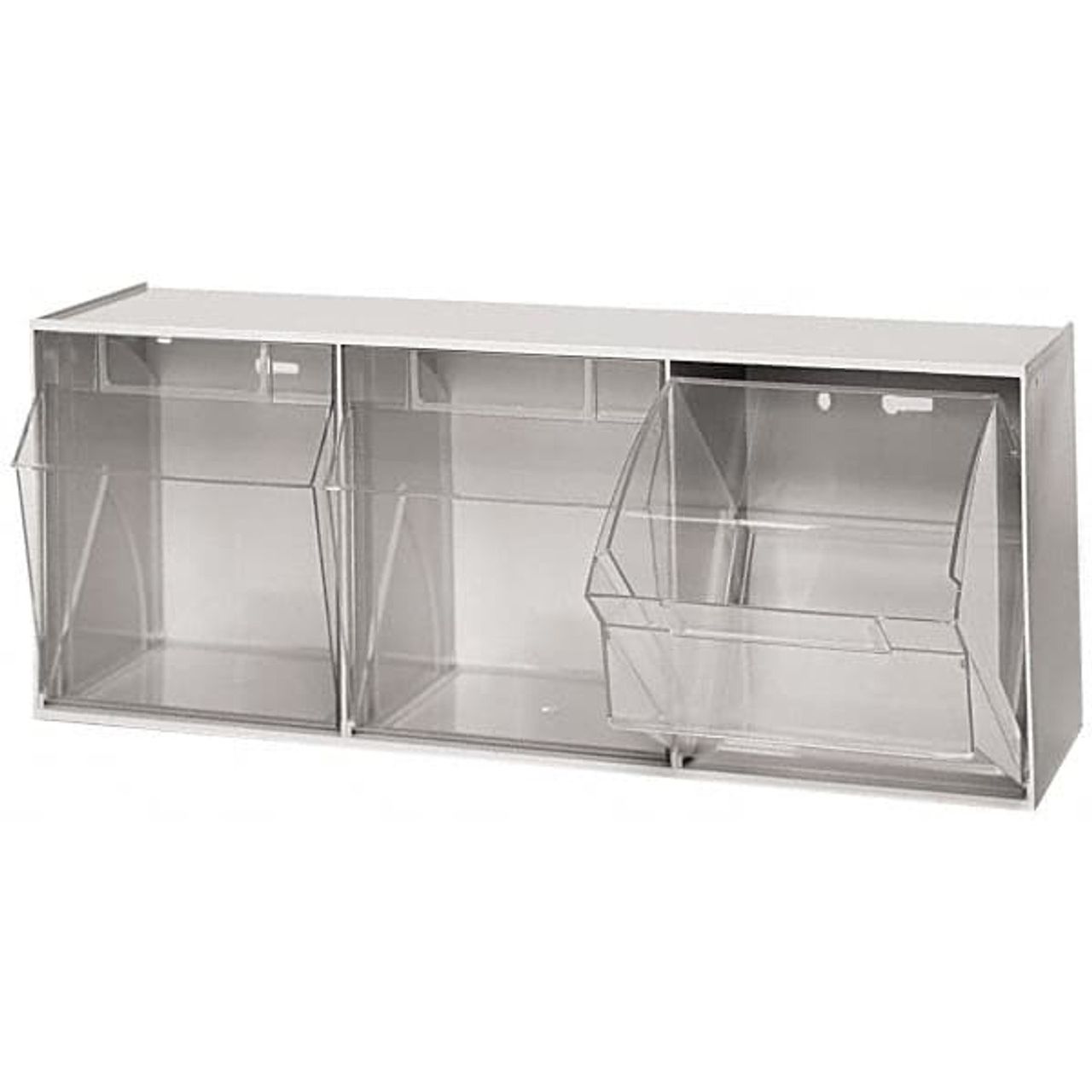Quantum Storage Systems Tip Out Bin QTB303 - 3 Compartments Gray QTB303GY GLO-252191GY Storage & Organization Pasteur Pharmacy