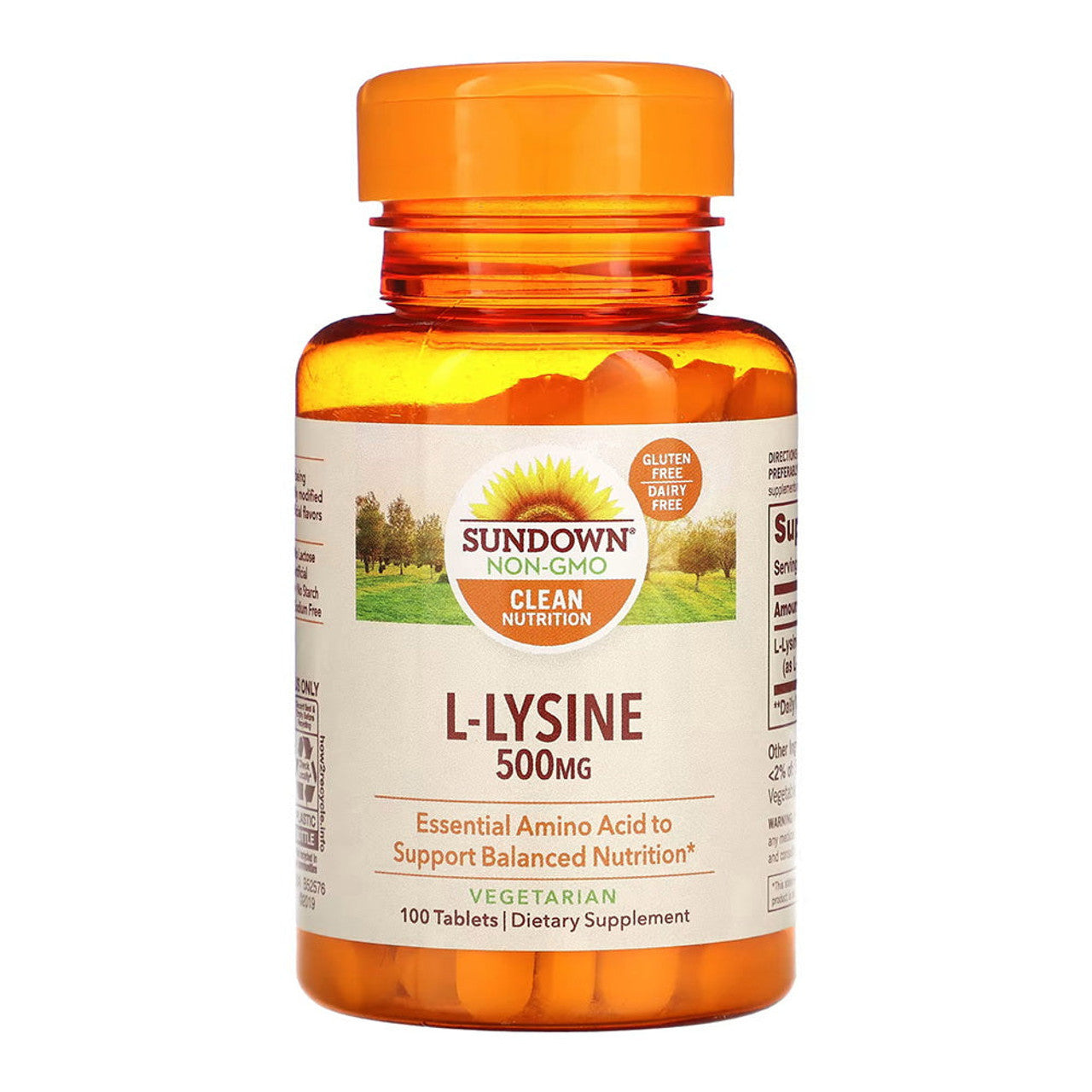 Sundown L Lysine, 500 Mg, Tablets Vitamins & Supplements Pasteur Pharmacy