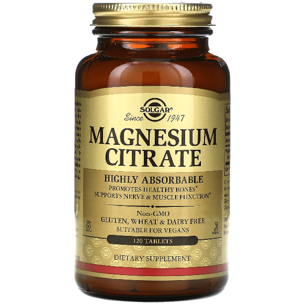 Solgar Magnesium Citrate 120 Tablets Vitamins & Supplements Pasteur Pharmacy