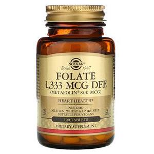 Solgar Folate (Metafolin) 800 mcg 100 Tablets Dietary Supplements Pasteur Pharmacy