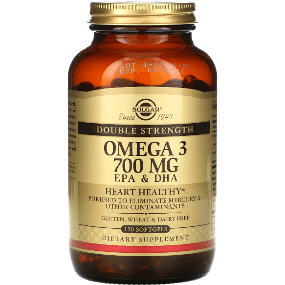 Solgar Double Strength Omega-3 700 mg 120 Softgels Dietary Supplements Pasteur Pharmacy