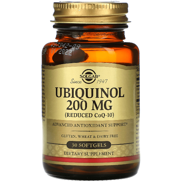 Solgar Ubiquinol 200 mg (Reduced CoQ-10) 30 Softgels Dietary Supplements Pasteur Pharmacy