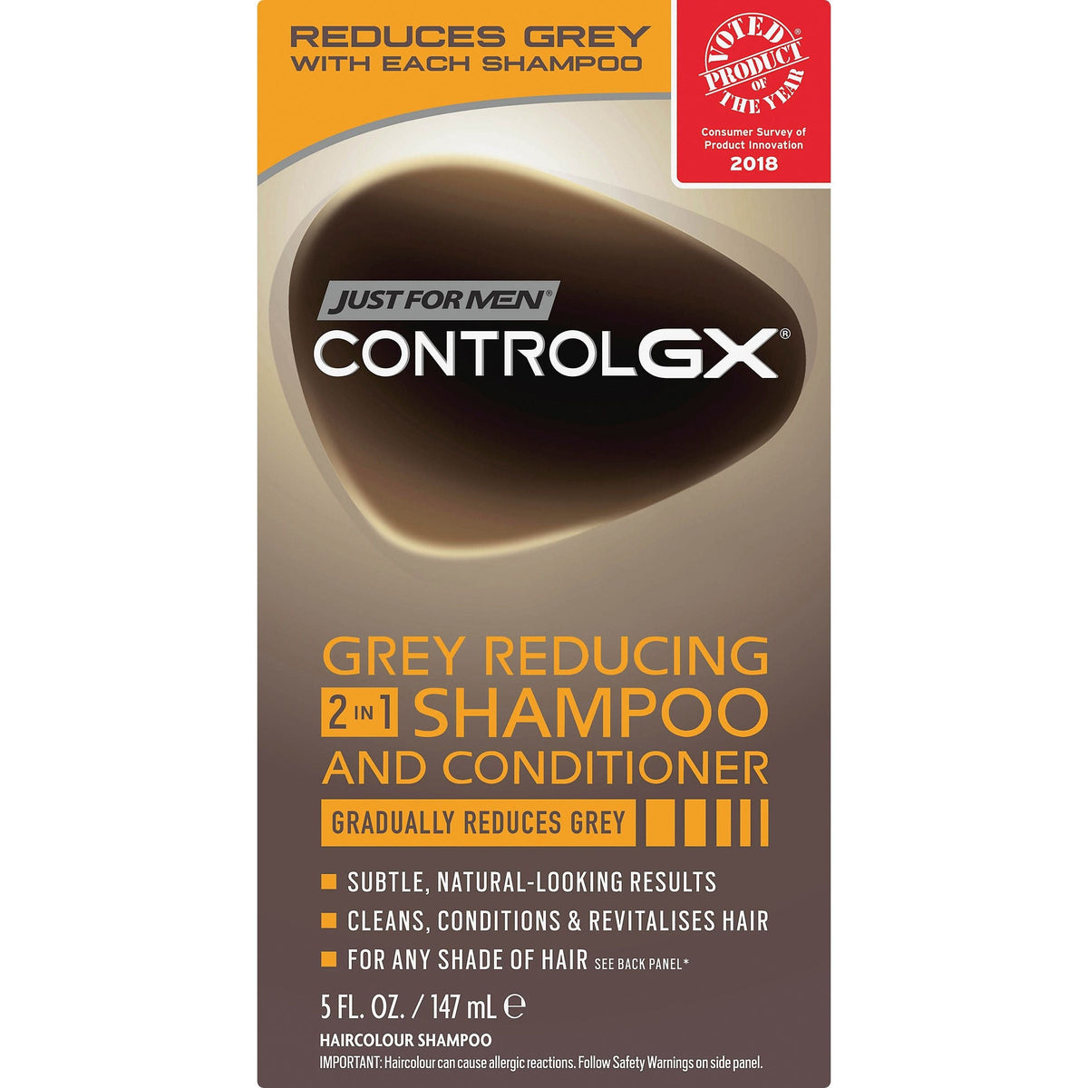 Just For Men Control GX Shampoo And Conditioner, 2 In 1, Grey Reducing