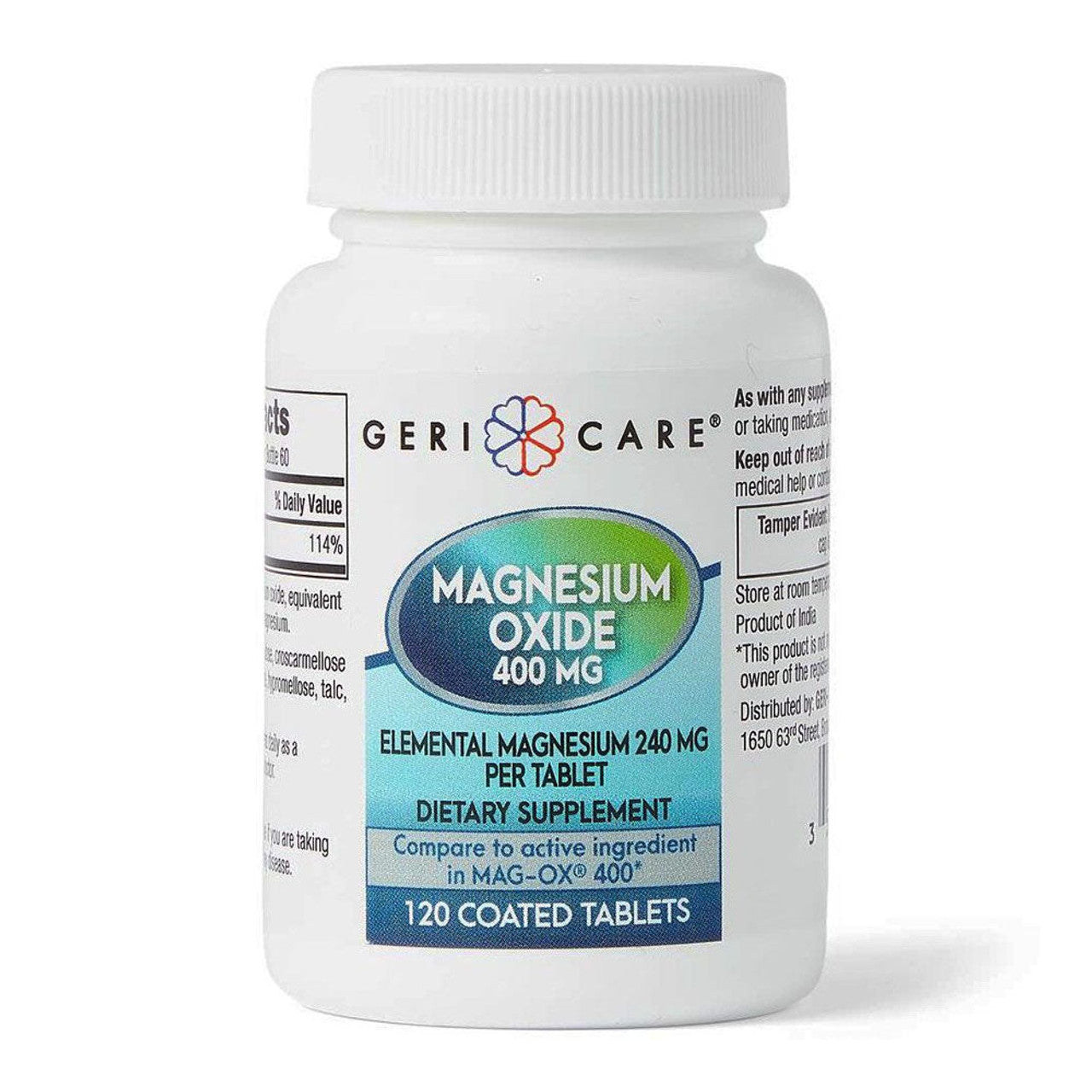 Magnesium Oxide Tablets 400 Mg, 120 Ct Vitamins & Supplements Pasteur Pharmacy