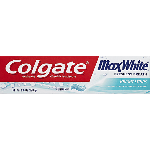 Colgate Anticavity Fluoride Toothpaste Max White Crystal Mint