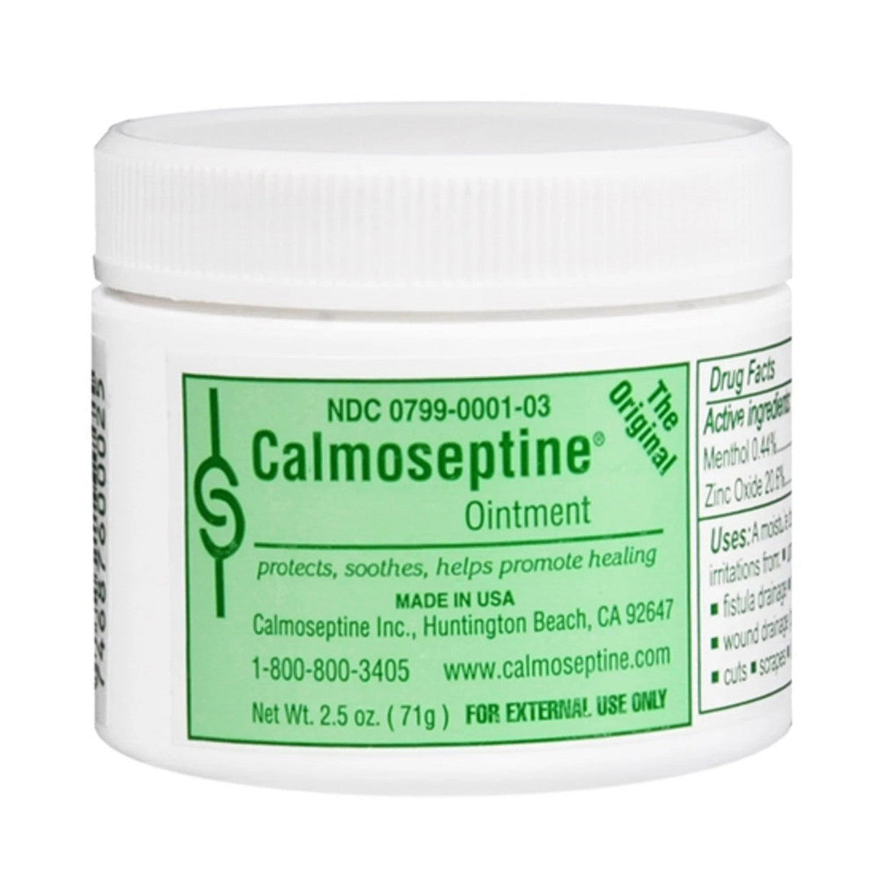Calmoseptine Ointment - 2.5 Oz Jar Diaper Rash Treatments Pasteur Pharmacy