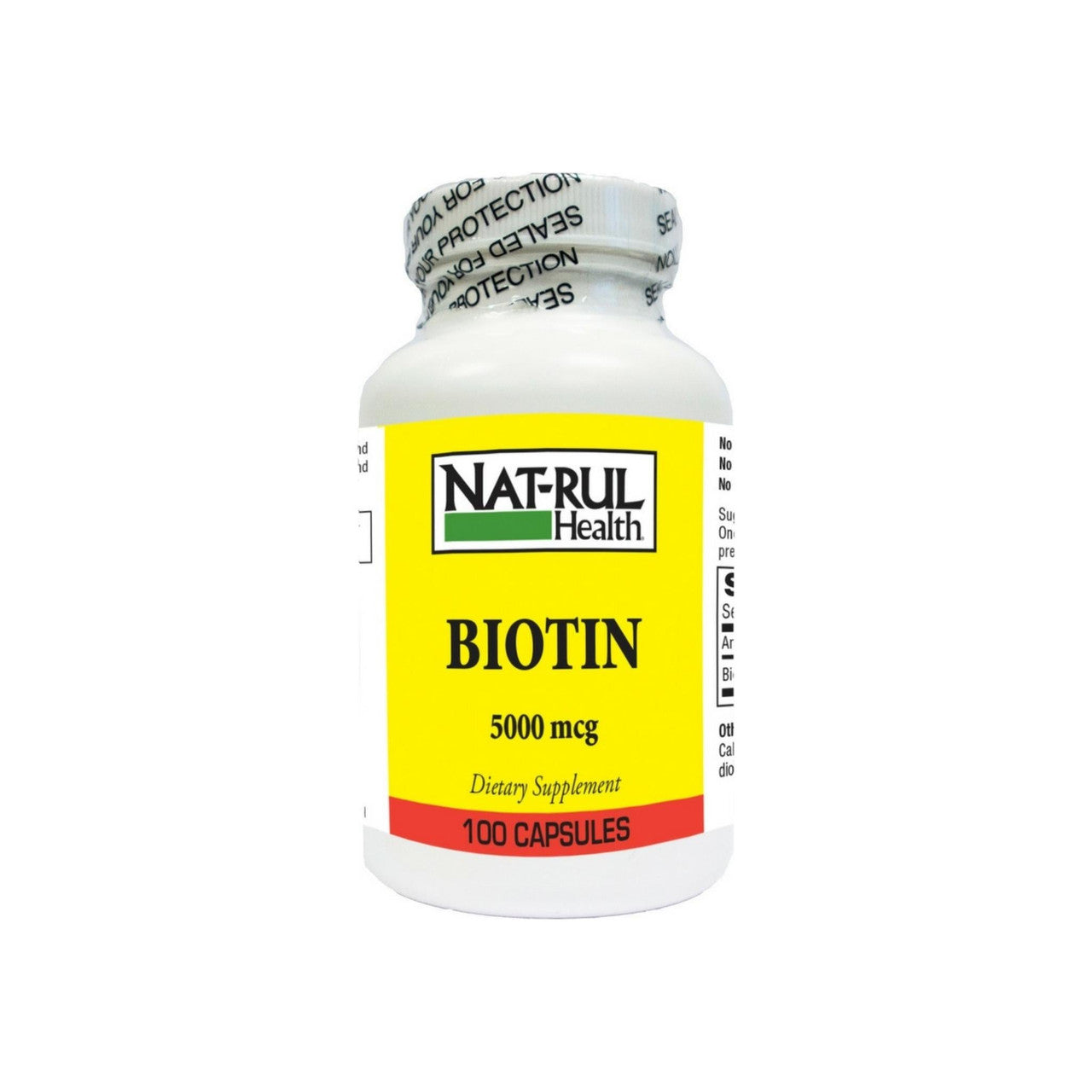 Natrul Health Biotin 5000 Mcg Capsules Vitamins & Supplements Pasteur Pharmacy