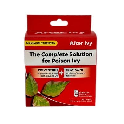 After Ivy Poison Ivy Relief Pads, 3% Medicated Wipes, 16 Count First Aid Pasteur Pharmacy