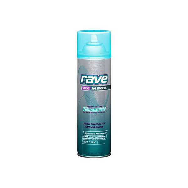Rave 4x Mega Altitude Super Hold Hairpsray, 11 oz - Unscented Aerosol Hair Care Pasteur Pharmacy