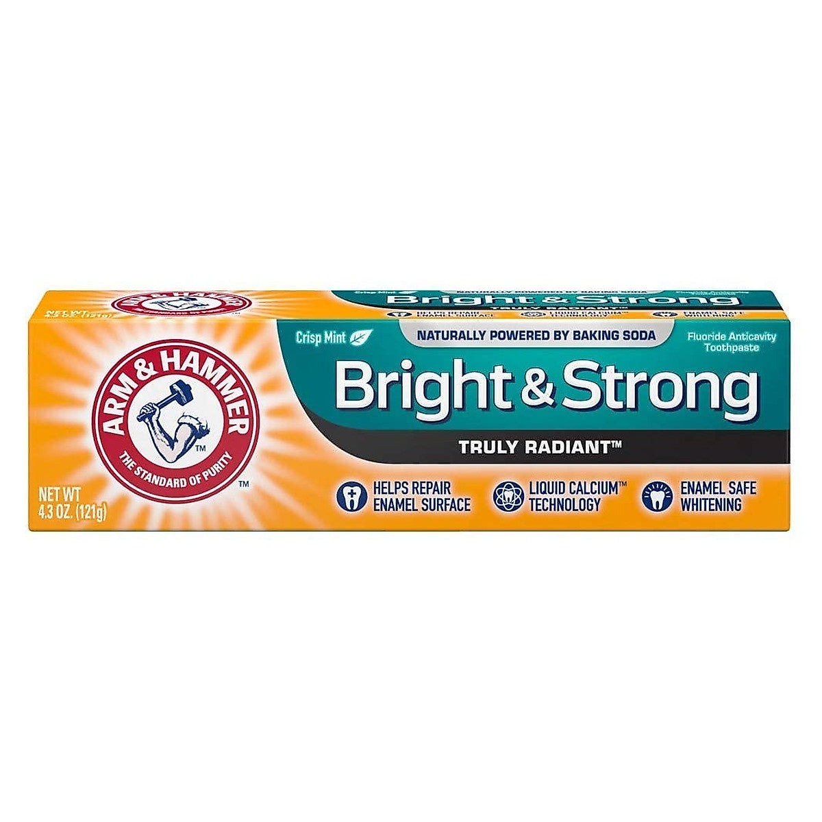 Arm & Hammer Truly Radiant Whitening & Enamel Strengthening Toothpaste, 4.3 oz Tube Toothpaste Pasteur Pharmacy