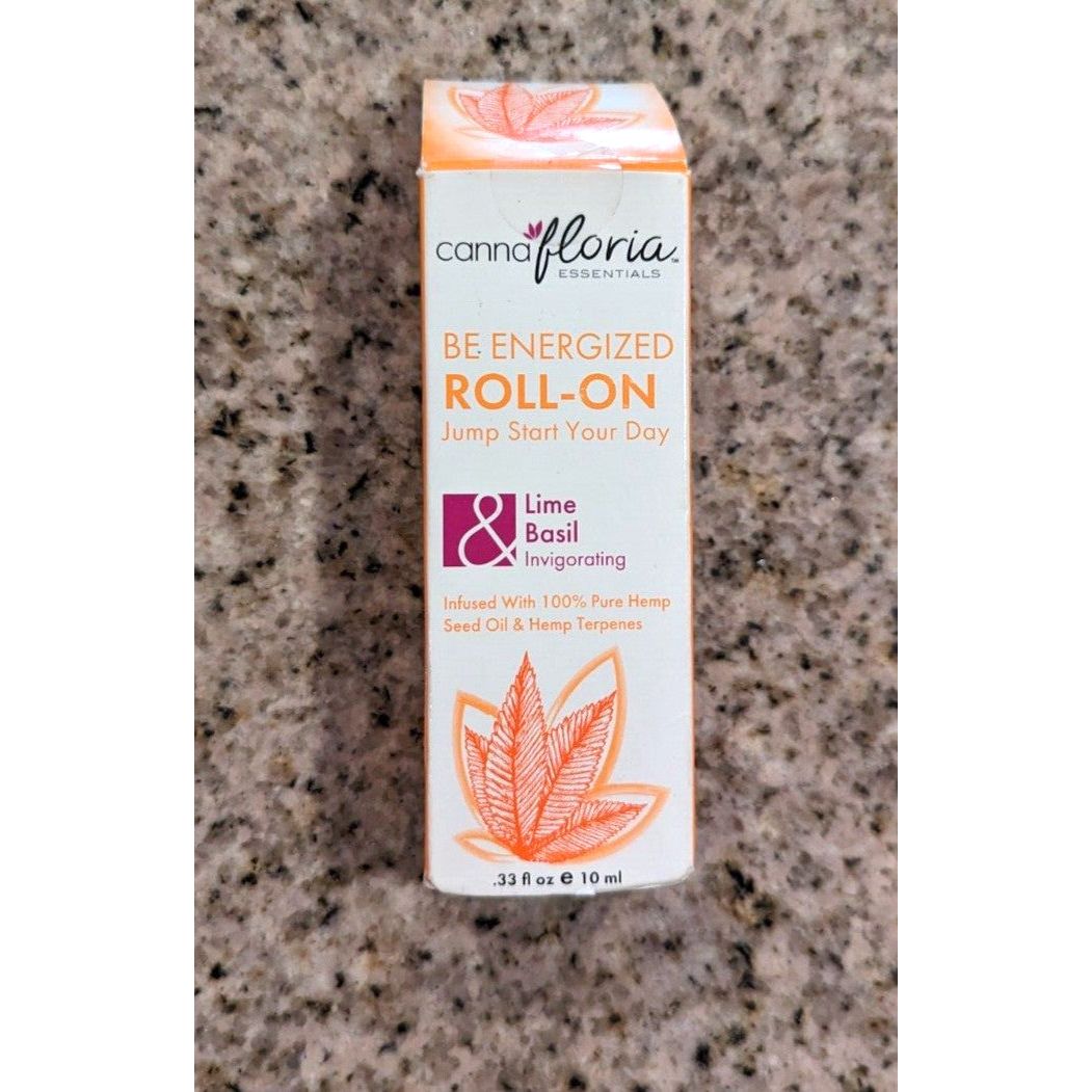 Cannafloria Essentials Be Energized LIME & BASIL SCENTED Roll On Essential Oil Fragrance Oil Pasteur Pharmacy