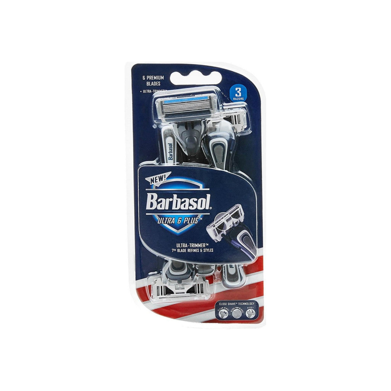 Barbasol Ultra 3 Premium Disposable Razors – 3-Blade Shaving System, 4 Count Pack Shaving & Grooming Pasteur Pharmacy