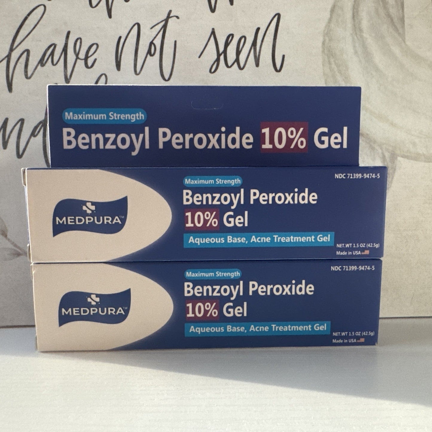 MEDPURA Maximum Strength Aqueous Base Acne Treatment Gel 2Pack Exp:12/25 Conductivity Gels & Lotions Pasteur Pharmacy