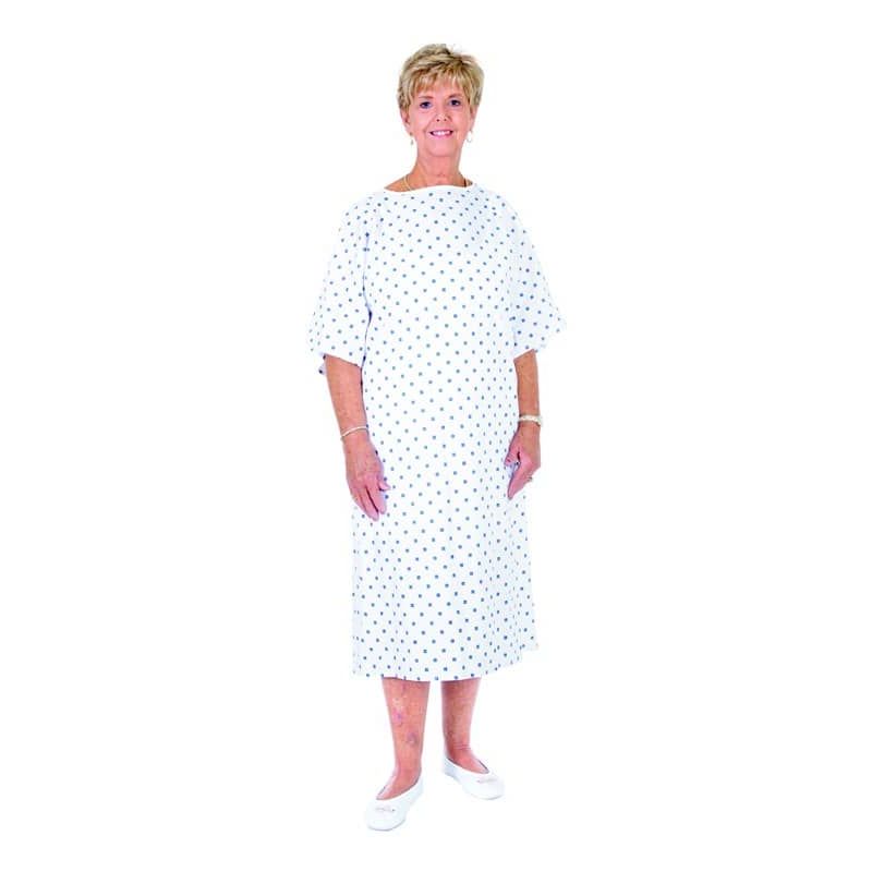 OTC Shoppe Essential Medical Supply Patient Gown, One Size Fits All Medical Pasteur Pharmacy
