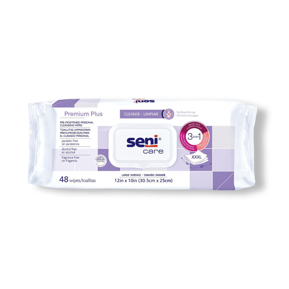 Seni Care Personal Cleansing Wipe 10 X 12 S-WP48-C11, 1 Pack 48 Wipes Health Care Pasteur Pharmacy