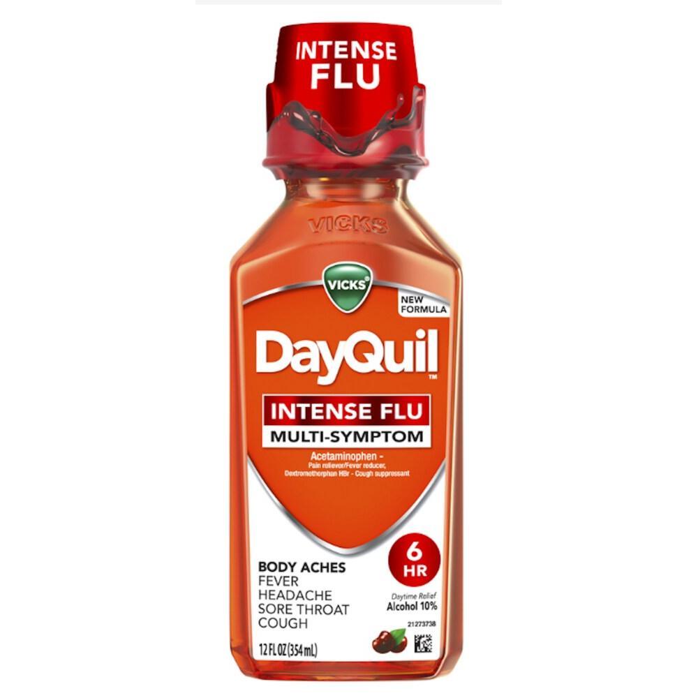 Vicks DayQuil Intense Flu Multi-Symptom Liquid Medicine Medicine & Drugs Pasteur Pharmacy