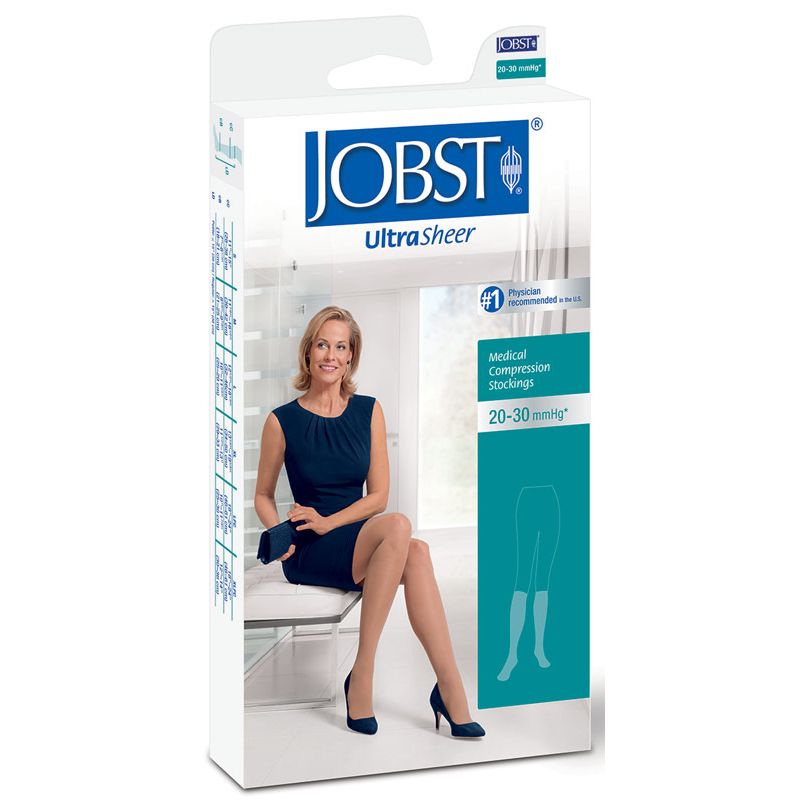 Jobst UltraSheer Women's Waist High 20-30 mmHg Hair Color Pasteur Pharmacy