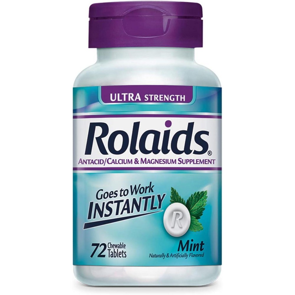 Rolaids Ultra Strength 1200, 72 Chewable Tablets Medicine & Drugs Pasteur Pharmacy