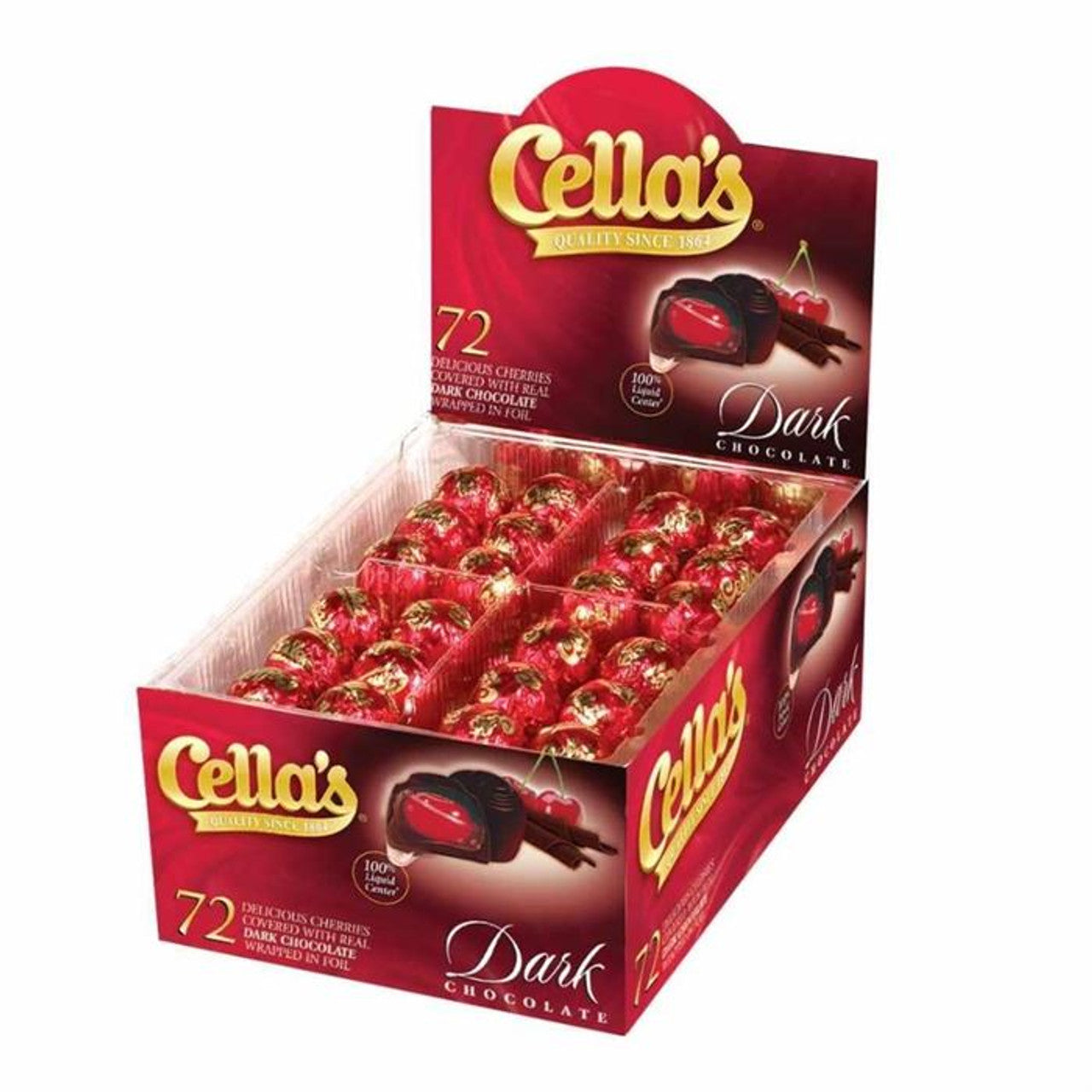 Cella's Dark Chocolate Covered Cherries 72ct Box Candy & Chocolate Pasteur Pharmacy