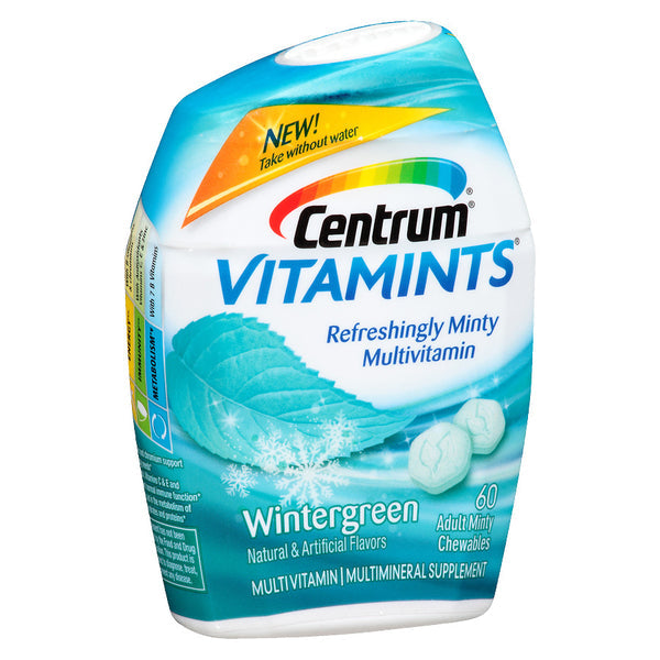 Centrum VitaMints Multivitamin, Refreshingly Minty, Adult Minty Chewables, Wintergreen
