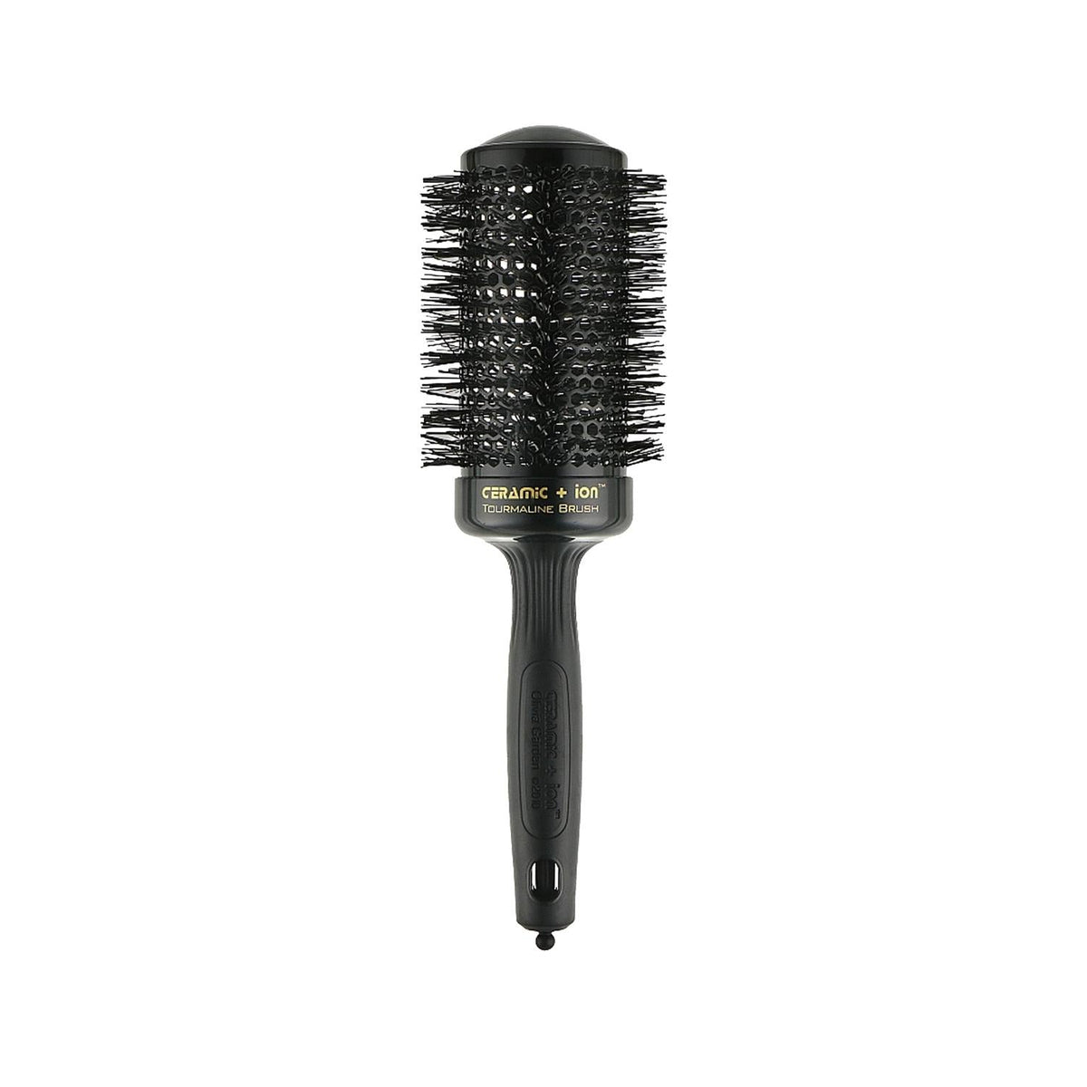 Olivia Garden Expert Blowout Shine Hair Brush - Black 55mm - Professional Detangling & Styling Tool
