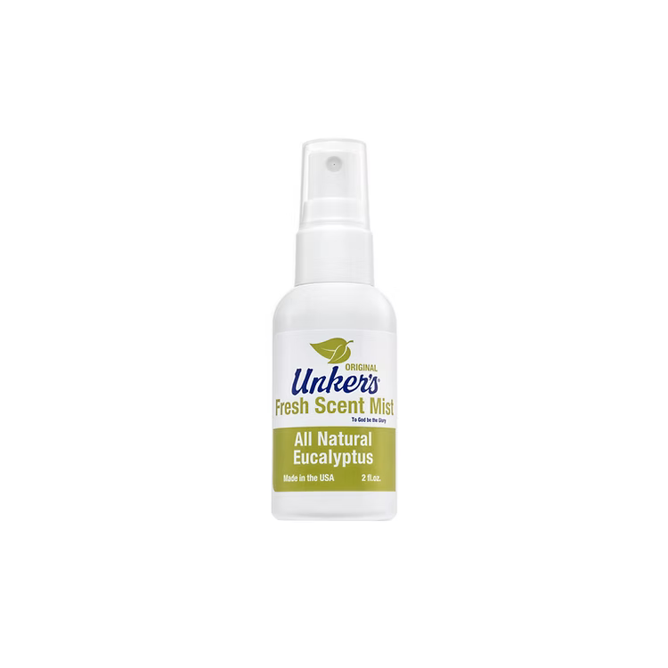 Unker's Original Fresh Scent Mist Natural Eucalyptus Therapeutic Spray 2 oz Eucalyptus Mist Pasteur Pharmacy