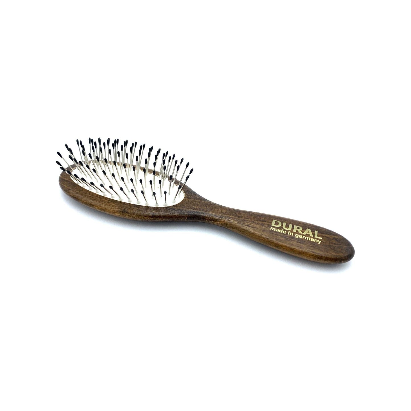 Dural Hair Brush For Styling & Care Rubber Cushion Steel Pins with Plastic Ball Tips Beech Wood Hair Brush Pasteur Pharmacy